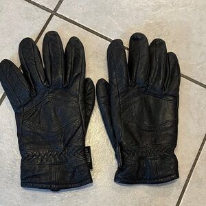 3M THINSULATE Men's Black Leather Gloves Sz Medium
